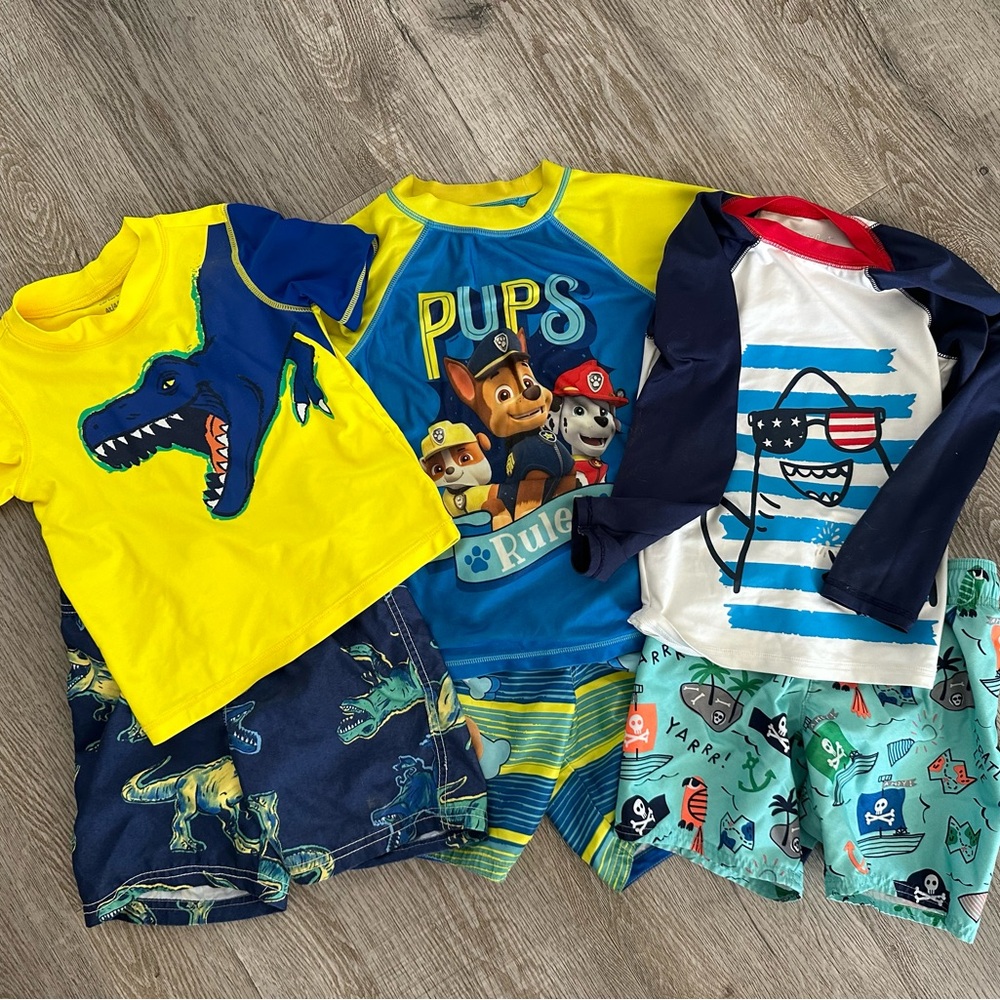Kids Swim Trunks Set